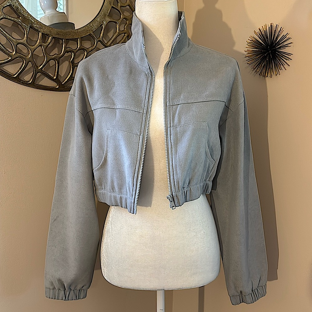 NWT Soft Brushed Crop Jacket